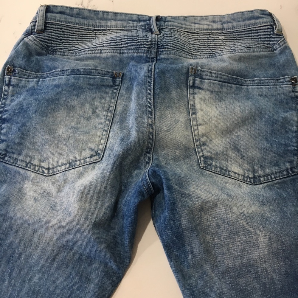 BDG men distressed skinny jeans blue size:33 - Picture 7 of 8
